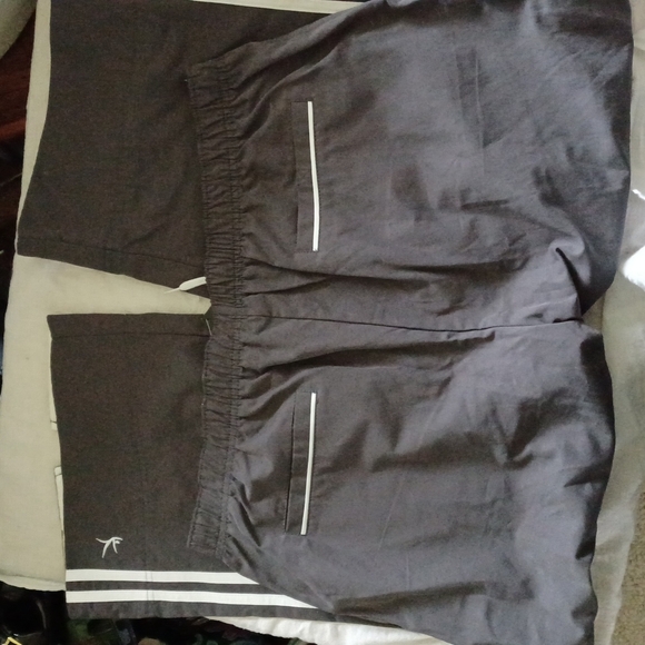 Danskins Gray/white strip capris size large (12/14) - Picture 4 of 4